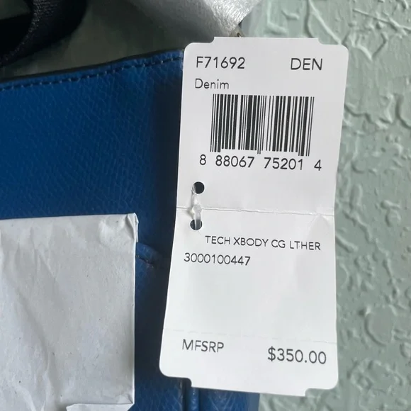 Coach Denim Tech Xbody Leather #F71692 - Picture 4 of 7